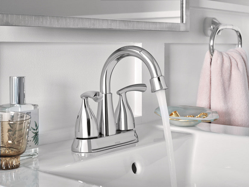 Moen 84128 Essie 2-Handle 4"Centerset Bathroom Faucet in Chrome 