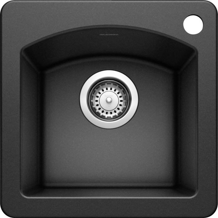 Blanco 400033 DIAMOND Mini Single Bowl Drop-In Silgranit Kitchen Sink - Anthracite | Plumbers Center