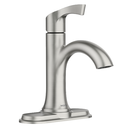 Moen 84466SRN Korek™ Single-Handle Centerset Bathroom Faucet in Spot Resist Brushed Nickel 