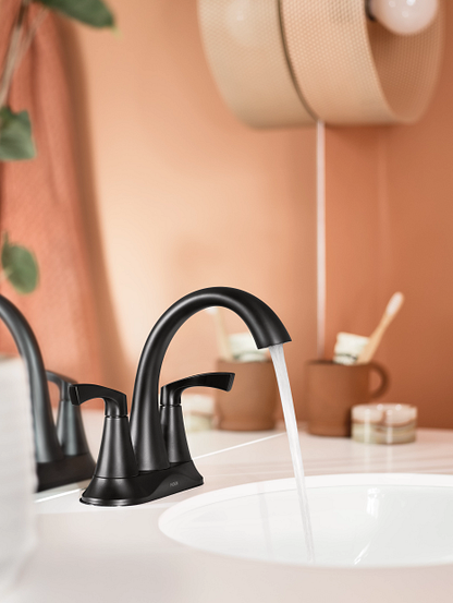 Moen 84467BL Korek™ 2-Handle Centerset Bathroom Faucet in Matte Black 