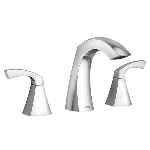 Moen 84504 Lindor 2-Handle High Arc Widespread Bathroom Faucet in Chrome | Plumbers Center