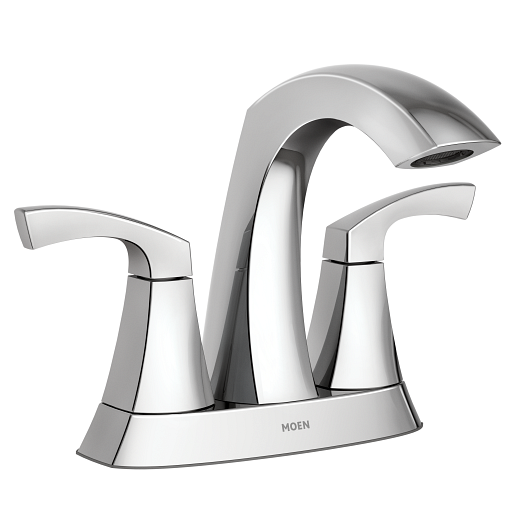 Moen 84506 Lindor 4" Centerset Two-Handle High Arc Bathroom Faucet in Chrome | Plumbers Center