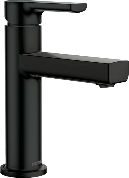 Moen 84627BL Rinza Single-Handle High Arc Bathroom Faucet in Matte Black 