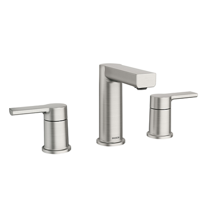 Moen 84629SRN Rinza Two-Handle 8"Centerset Bathroom Faucet in Spot Resist Brushed Nickel 