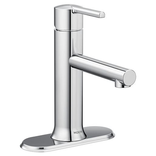 Moen 84770 Arlys Single-Handle Bathroom Faucet with Deck Plate in Chrome