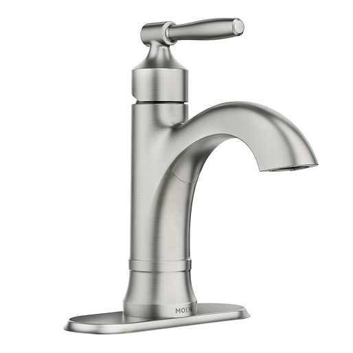 Moen 84970SRN HALLE™ One-Handle High Arc Bathroom Faucet - Spot Resist Brushed Nickel 