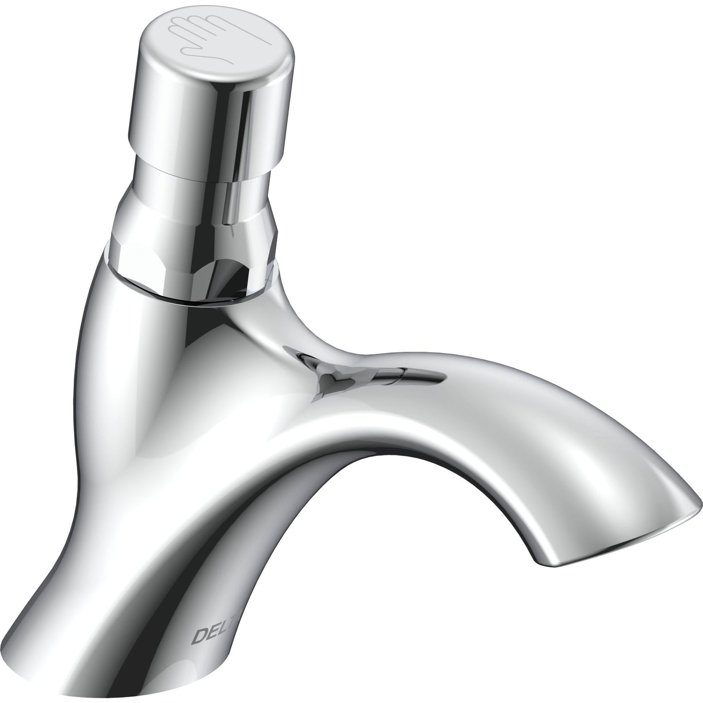 Delta 87T104 1-Hole Commercial Metering Lavatory Faucet in Chrome | Plumbers Center