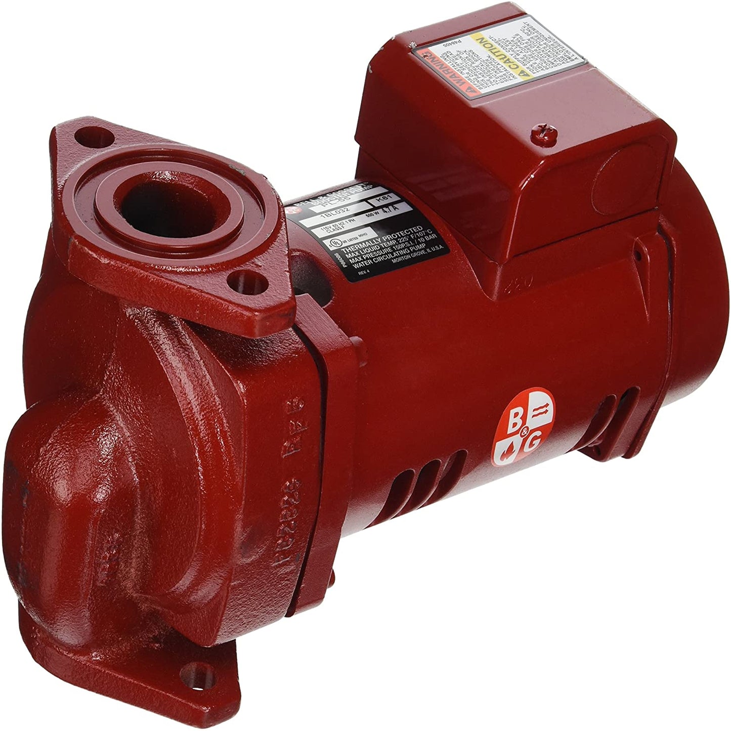 Bell & Gossett 1BL032 - PL-55 Cast Iron Booster Pump, 2/5 HP, 115V, 150 PSI (Flanged End Connection) 