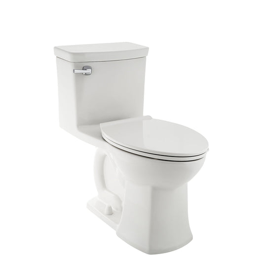 American Standard 2922A104.020 Townsend VorMax One-Piece Right Height Elongated Toilet with Seat, 1.28 GPF/4.8 LPF, ADA Compliant, White