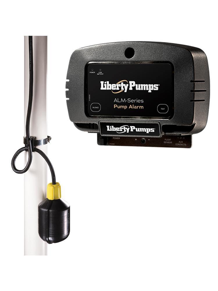 Liberty Pumps ALM-2 Indoor High Liquid Level Alarm with 20 Feet Wide Angle Float, 115V, Black | Plumbers Center