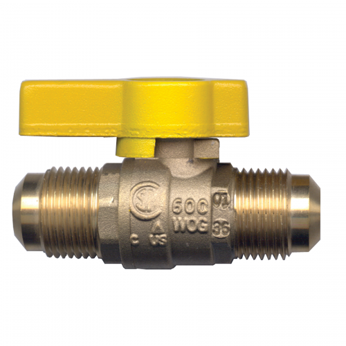 Fairview BV5042-8 1/2" Flare Tube Union Gas Cock Ball Valve, CSA CERTIFIED, -40F TO 125F, UP TO 5 PSI