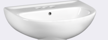 American Standard 0468004.020 Evolution Pedestal Bathroom Sink Top, 4" Center, White | Plumbers Center