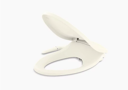 Kohler K-5724-96 Puretide Slow Close Elongated Manual Bidet Toilet Seat - Biscuit | Plumbers Center