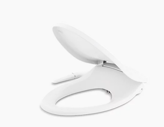 KOHLER K-5724-0 Puretide Quiet-Close Elongated manual Cleansing Bidet Toilet Seat in White | Plumbers Center