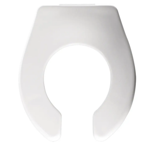 Bemis 126CAMT 000 Olsonite Round Open Front Toddler/Baby Plastic Toilet Seat in White | Plumbers Center