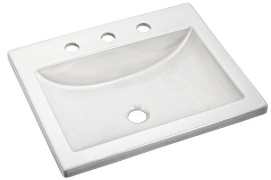 American Standard 0643008.020 Studio Widespread Drop-In Bathroom Sink - White | Plumbers Center