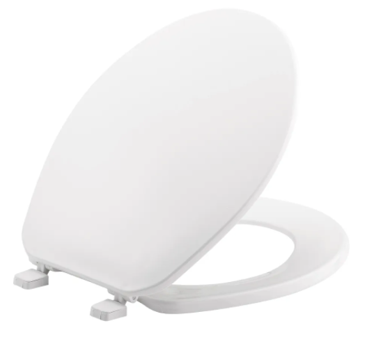 Bemis 70 000 Residential Round Plastic Toilet Seat in White | Plumbers Center