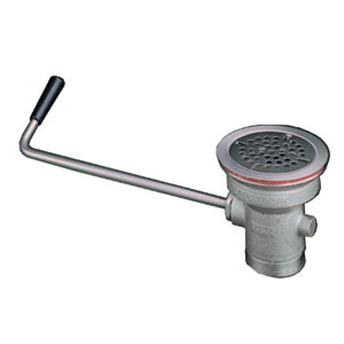 Encore D50-7100 Twist Handle Drain with Cast Bronze Body, 3-1/2″ Opening, 1-1/2″ Outlet | Plumbers Center