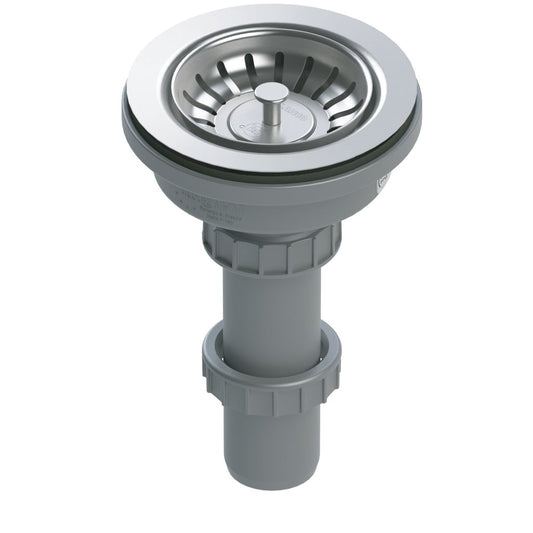 Blanco 406311 - Premium 3-1/2" Crumb Cup Sink Strainer with 5" Tailpiece - Stainless Steel | Plumbers Center