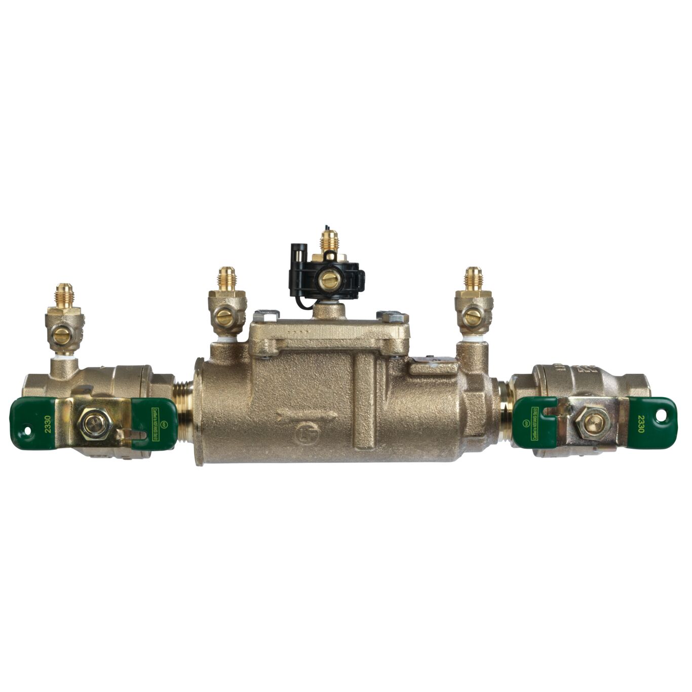 Watts T062131 - 007-QT-FZ-1/2 - 1/2" Bronze Double Check Valve Assembly Backflow Preventer with Quarter Turn Shutoff, Single Top Entry, Freeze Sensor