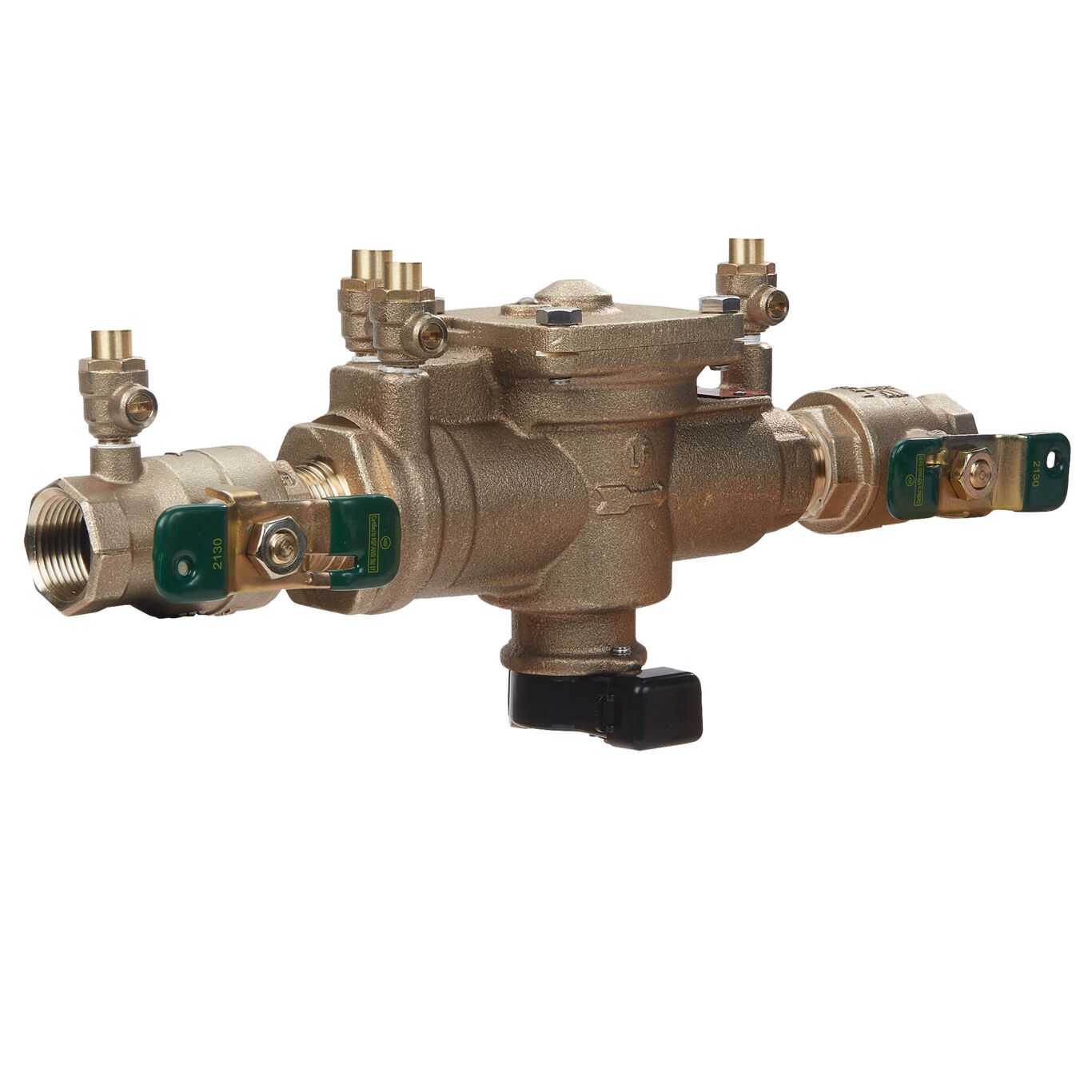 Watts 88004112 - LF009M2-QT-FS-1 - 1" RP Reduced Pressure Zone Backflow Preventer Assembly with Quarter Turn Shutoff Valves, Tee Handles, Backflow Flood Sensor - Lead Free