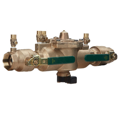 Watts 88004034 - 009M2-QT-FS-112 - 1-1/2" RP Bronze Reduced Pressure Zone Assembly Backflow Preventer with Quarter Turn Shutoff Valves, Backflow Flood Sensor