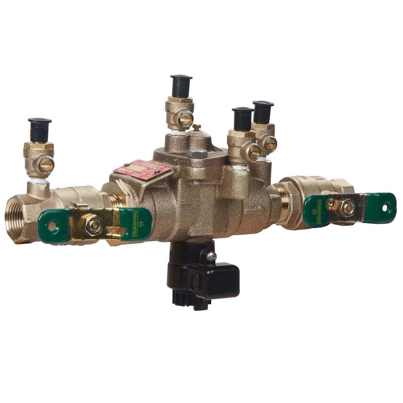 Watts 88004058 - 009M3-QT-FS-3/4 - 3/4" Bronze Reduced Pressure Zone Assembly Backflow Preventer for Potable Water with Backflow Flood Sensor