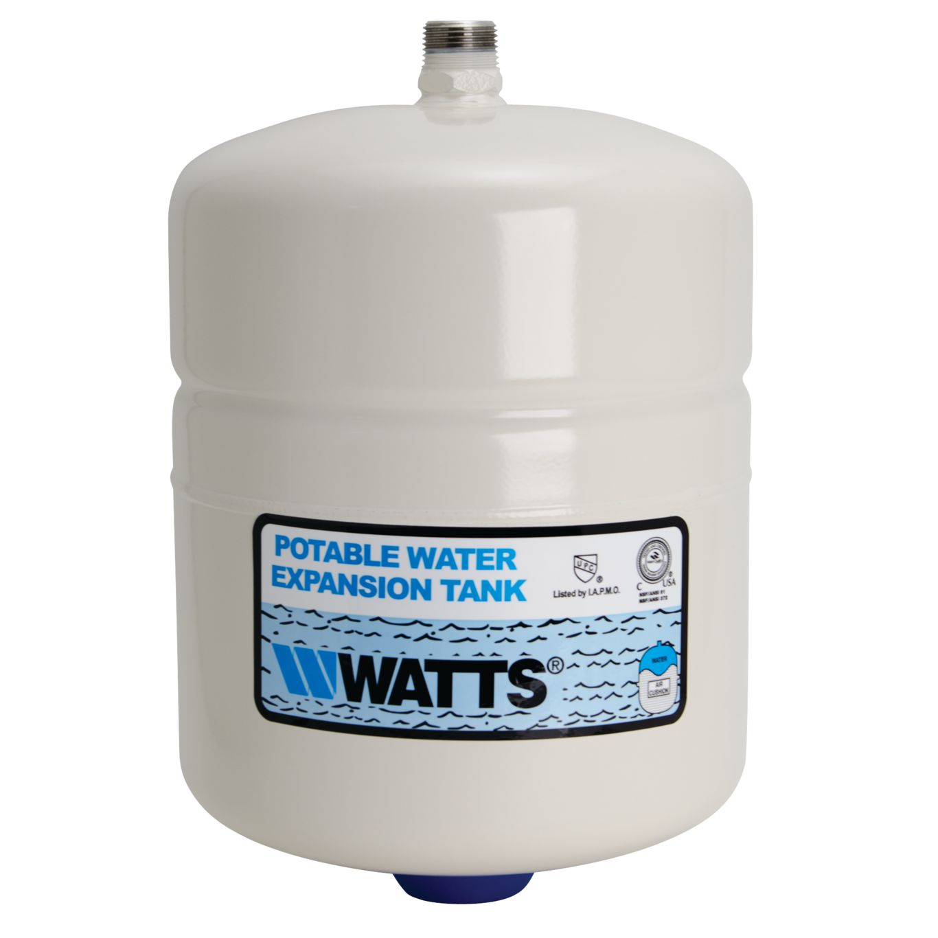 Watts 0067370 : PLT-5 Potable Water Expansion Tank, 3/4 In Male Connection, Tank Volume 2.1 Gallons 