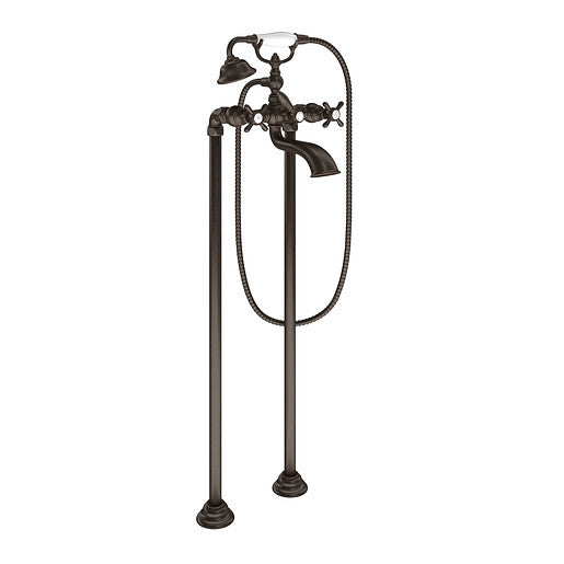 Moen S22105ORB Weymouth Two-Handle Tub Filler with Handheld Shower, Oil Rubbed Bronze