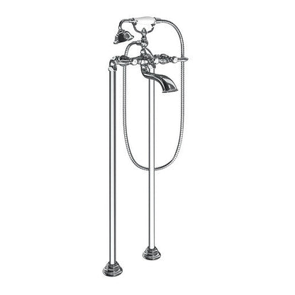 Moen S22110 Weymouth Two-Handle Tub Filler with Handheld Shower, Chrome