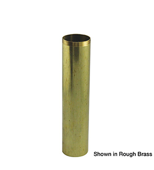 OS&B 3835-6RB 1-1/2" x 6" Extension Tube Threaded on One End (T.O.E.) in Rough Brass 