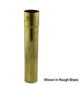 OS&B 804-6RB 1-1/2" x 6" Rough Brass Extension Tube with Solder Connection, 22 Gauge 