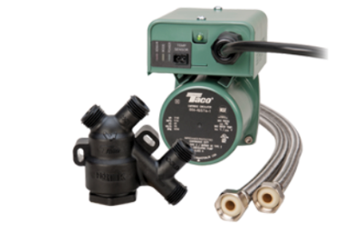 Taco HLP2 Hot-LinkPlus System with Hot-Link Valve, Smart Control 3/4-Inch Mnpt and 3/4-Inch Fnpt Half-Unions 