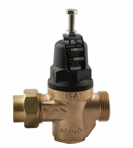 Apollo 36C10301 Pressure Reducing Valve, 1/2"FPT Union x FPT, Pressure Range 25 - 75 PSI | Plumbers Center