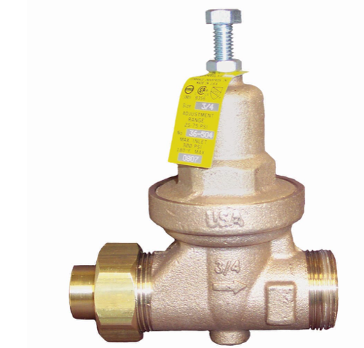 Apollo 3610301 1/2" NPT 36 Series Single Union Pressure Reducing Valve, 25-75 PSI, Bronze Body | Plumbers Center