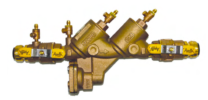 Apollo Valves 4A208A2F 2" RP4A Series Bronze Reduced Pressure Backflow Preventer With Push End Connections | Plumbers Center