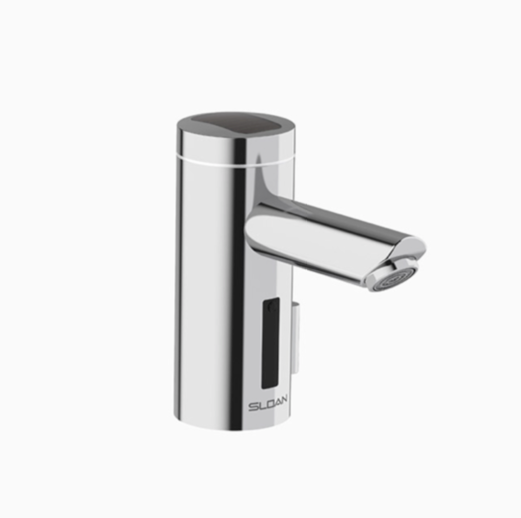 Sloan 3335017 EAF-275-SOL-ISM-CP-0.5GPM-AER-IR-IQ Optima® Solar-Powered Deck-Mounted Mid Bathroom Faucet, Polished Chrome 