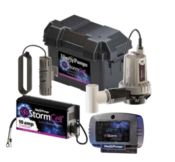 Liberty Pumps 442-10A - 12V StormCell® Standard Battery Backup Sump Pump System with 10A Charger | Plumbers Center