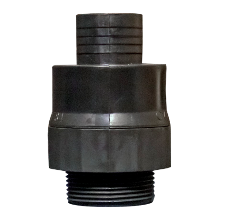 Liberty Pumps CV150-125T - 1-1/2" Male NPT Thread x 1-1/4" Barb Fit PVC Check Valve, 30 PSI rated at 104°F | Plumbers Center