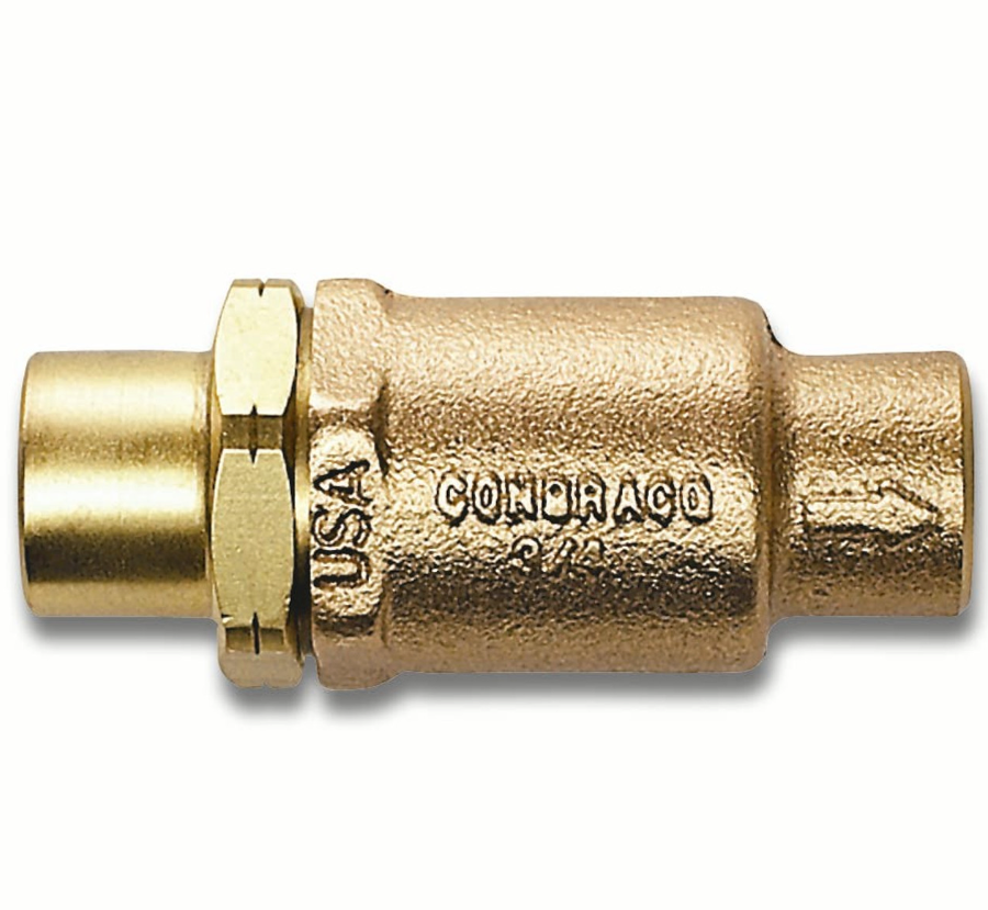 Apollo Valves 61-606-01 - 1-1/4" Soldered Bronze 61-600 Series In-Line Check Valve, Soft Seat | Plumbers Center