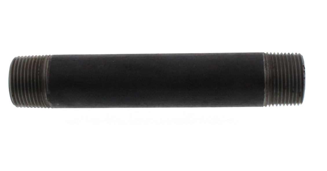 1-1/4" BLACK NIPPLES - 1-1/4" Threaded Schedule 40 Black Nipples, 150 PSI