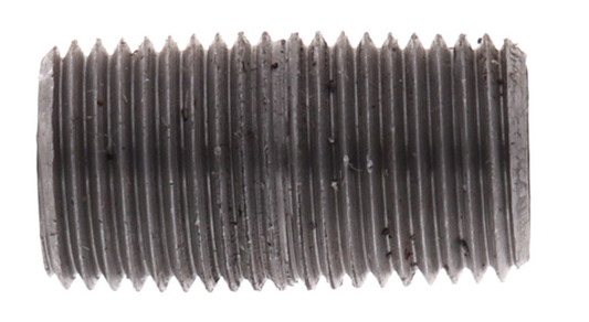 1/8" BLACK NIPPLES - 1/8" Threaded Schedule 40 Black Nipples, 150 PSI