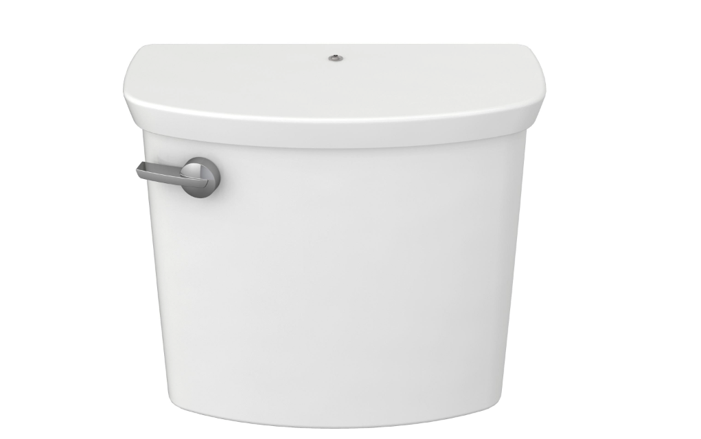 American Standard 4385A167.020 Glenwall VorMax EverClean Toilet Tank with Tank Cover Locking Device, 1.28 GPF/4.8 LPF, Left-Hand Trip Lever, White | Plumbers Center