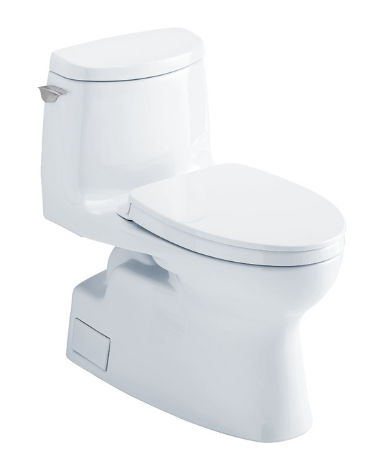 Toto MS614124CUFG#01 Carlyle II One-Piece Toilet with CEFIONTECT, 1.0 GPF Gravity, ADA Compliant, Cotton White 