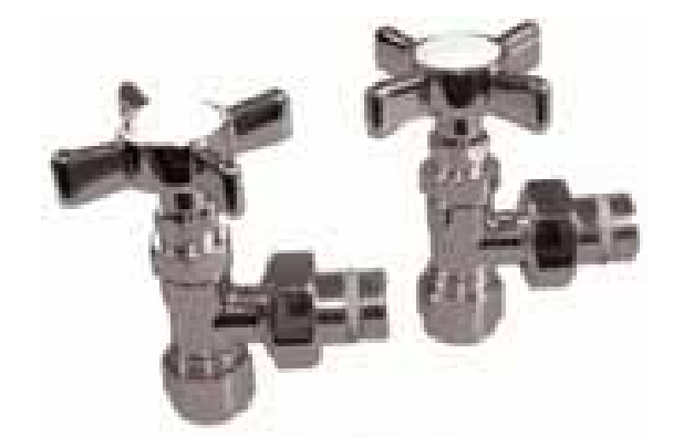 Stelrad V-CROSSH16-P Ottinetti Manual 1/2" Angle Cross Head Valves - Pex Connection