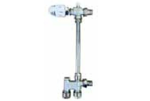 Stelrad VA-1717301C-28 Herz 1/2" X 28" One-pipe bypass valve with reverse angle thermostatic valve and head for Copper Pipe Connections