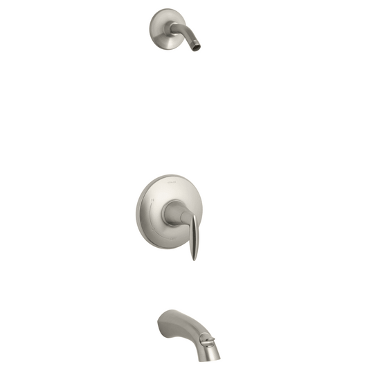 Kohler K-TLS45104-4-BN - ALTEO Rite-Temp Bath and Shower Valve Trim with Lever Handle and spout, Less Shower Head, Vibrant Brushed Nickel | Plumbers Center