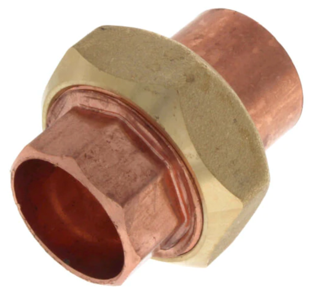 3/4" COPPER UNION - 3/4" Wrot Copper Pressure Union | Faucet Center