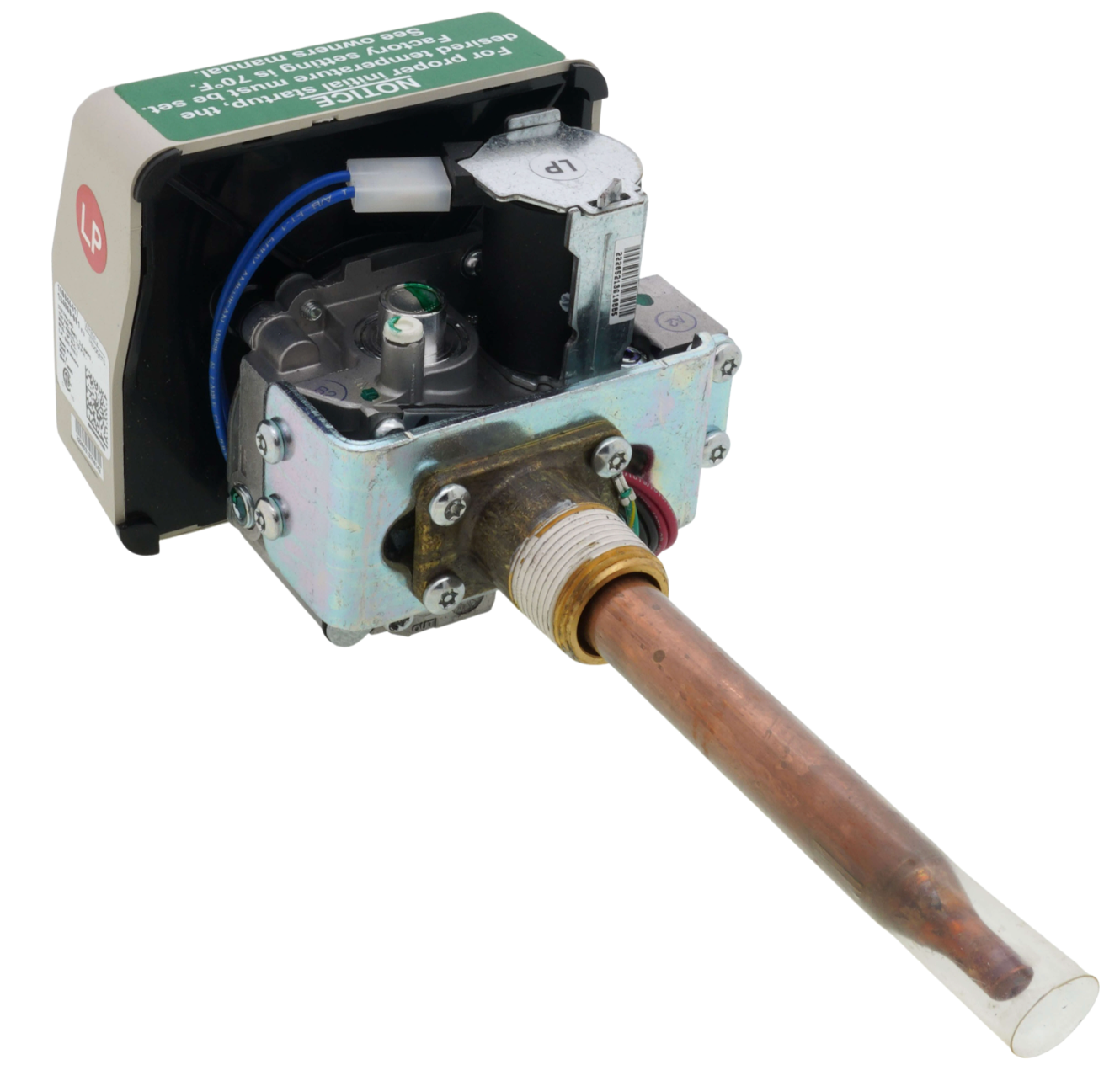 AO Smith 100109781 White Rodgers Intellivent Gas Control Valve for Propane Gas, 10" Manifold Pressure Setting.