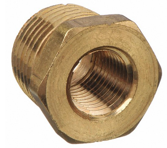 Fairview 110-DC 1/2" MPT x 3/8" FPT Brass Bushing